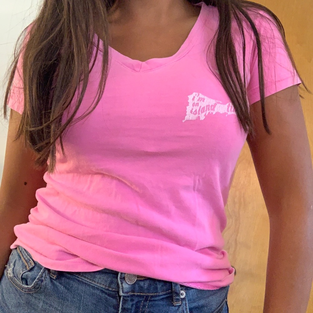 pink cape cod vneck
